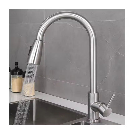 AKD Krom Çekilebilir Tek Kollu Modern Mutfak Bataryası