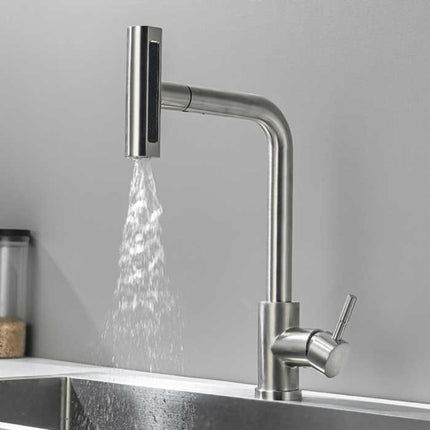 AKD Lüks Krom Şelale Akışlı 360° Döner Başlıklı Akrobatik Mutfak Bataryası